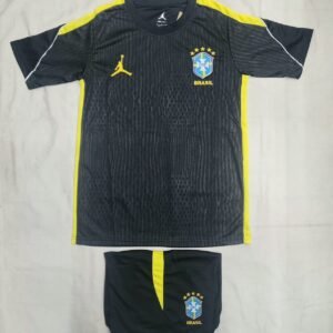 Brazil Black Training Set 2026 - 27 with Shorts