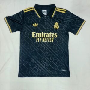 Real Madrid Black & Gold Polo